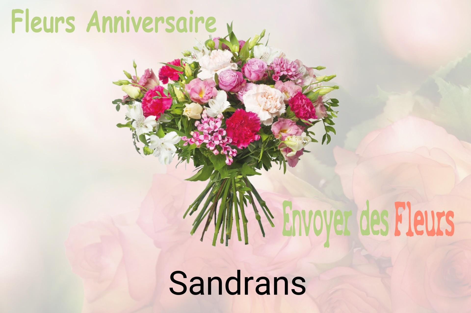 Bouquet de fleurs d’anniversaire livré à Sandrans